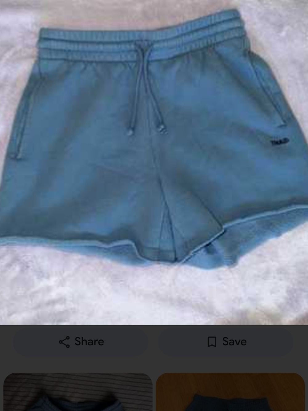 Aritzia Light Blue Athletic Drawstring Shorts